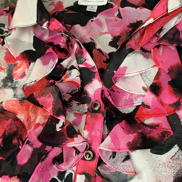 Ladies Tahari Ruffled Blouse - Picture 9 of 11